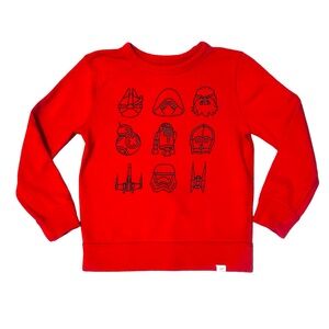 Gap Kids Star Wars Red Crew Neck Sweatshirt Size Small 6/7